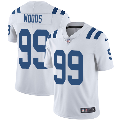 Indianapolis Colts #99 Limited Al Woods White Nike NFL Road Men Vapor Untouchable jerseys